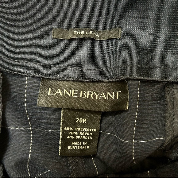 Lane Bryant 'The Lena' Navy Plaid Pants - Picture 3 of 5